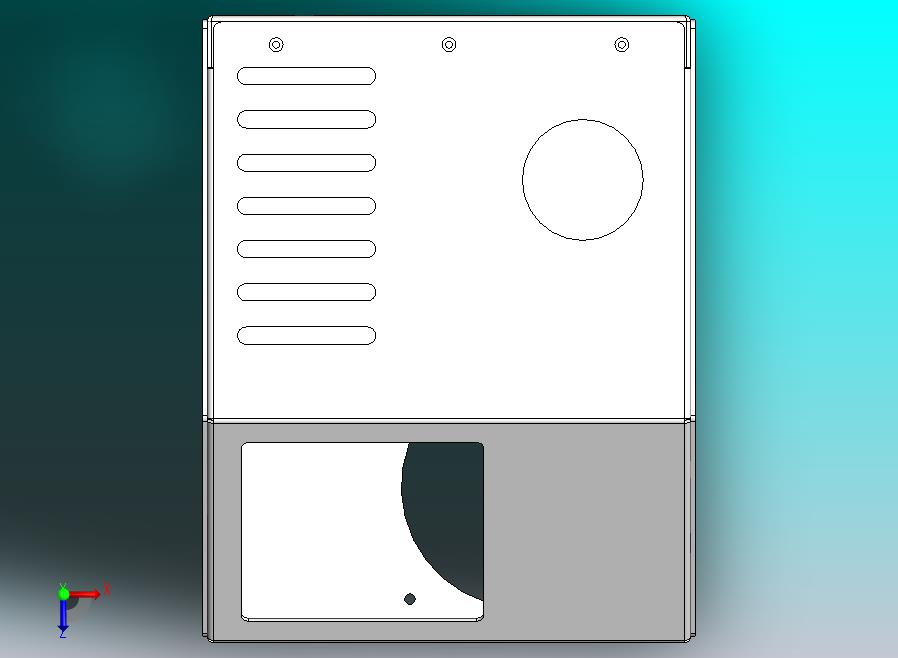 钣金模块盒模型 