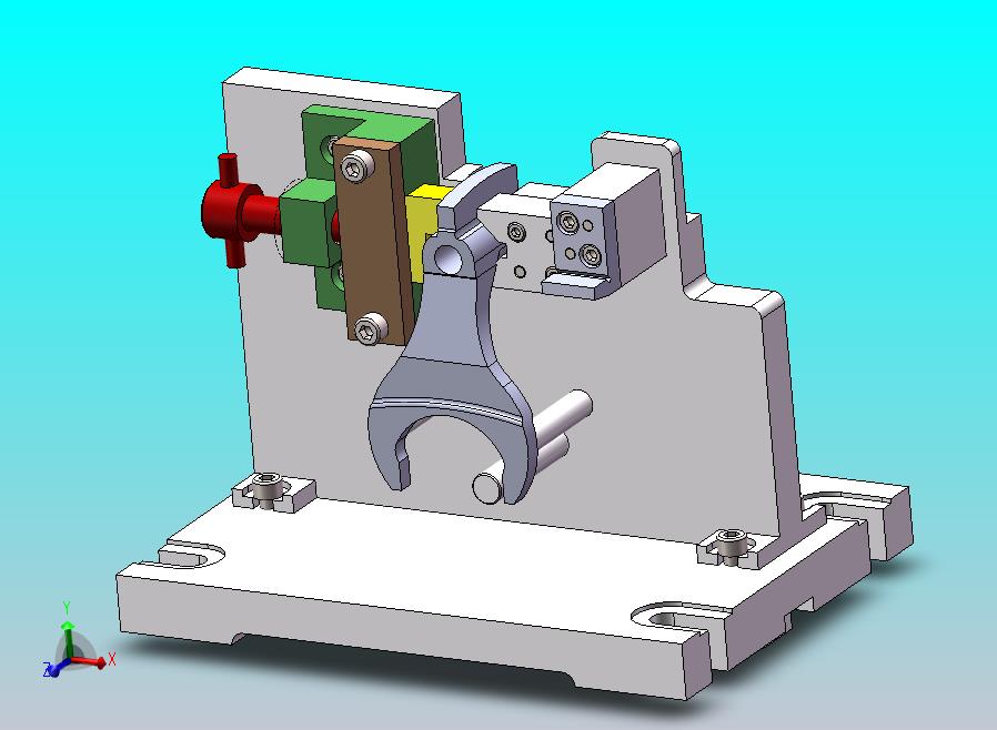 变速器换挡叉加工工艺及铣56尺寸两端面夹具设计【含三维SolidWorks】【原创设计】