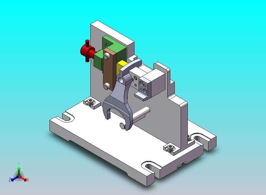 变速器换挡叉加工工艺及铣56尺寸两端面夹具设计【含三维SolidWorks】【原创设计】