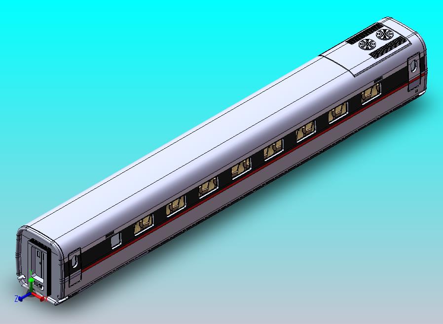 标准动车组模型 CR400AF头车模型 