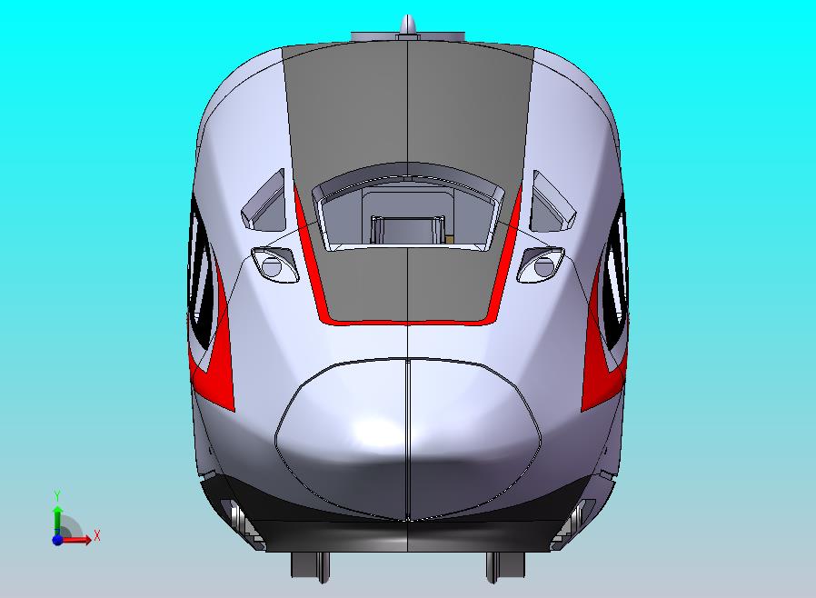 标准动车组模型第一节车厢万千整理过完整版 CR400AF头车模型 