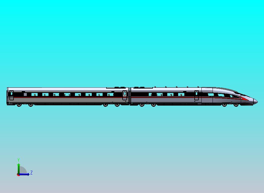 标准动车组模型第一节车厢万千整理过完整版 CR400AF头车模型 