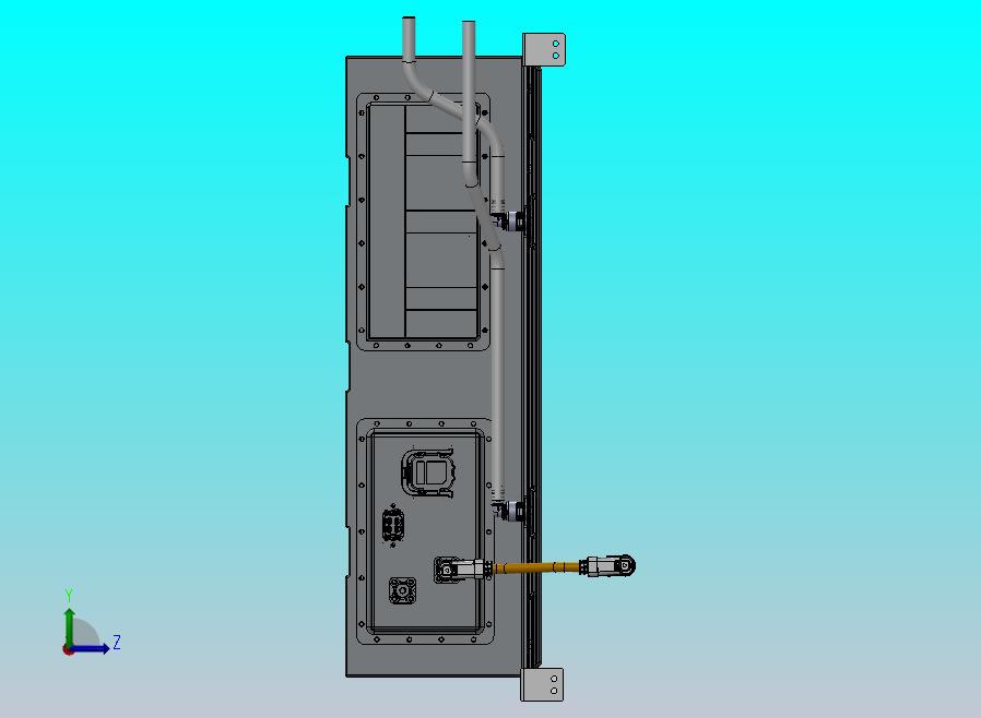 储能液冷电池包3D模型