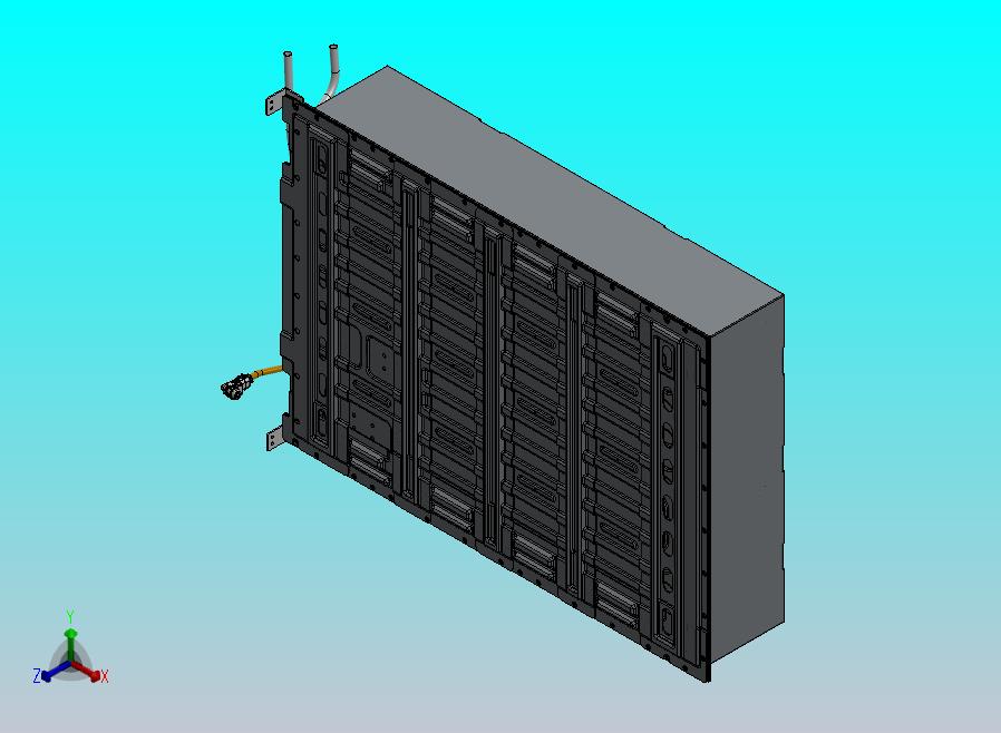 储能液冷电池包3D模型