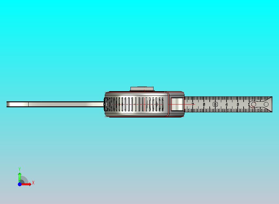 工具卷尺模型