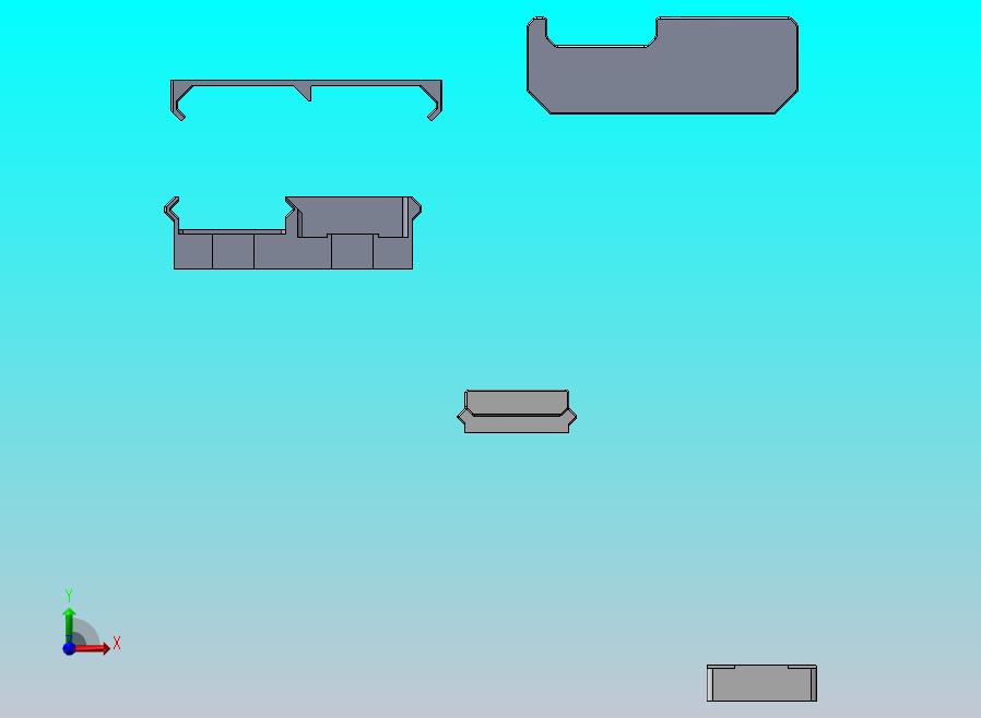 桌下抽屉3D打印零件