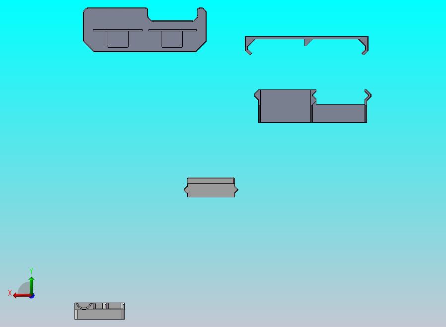 桌下抽屉3D打印零件
