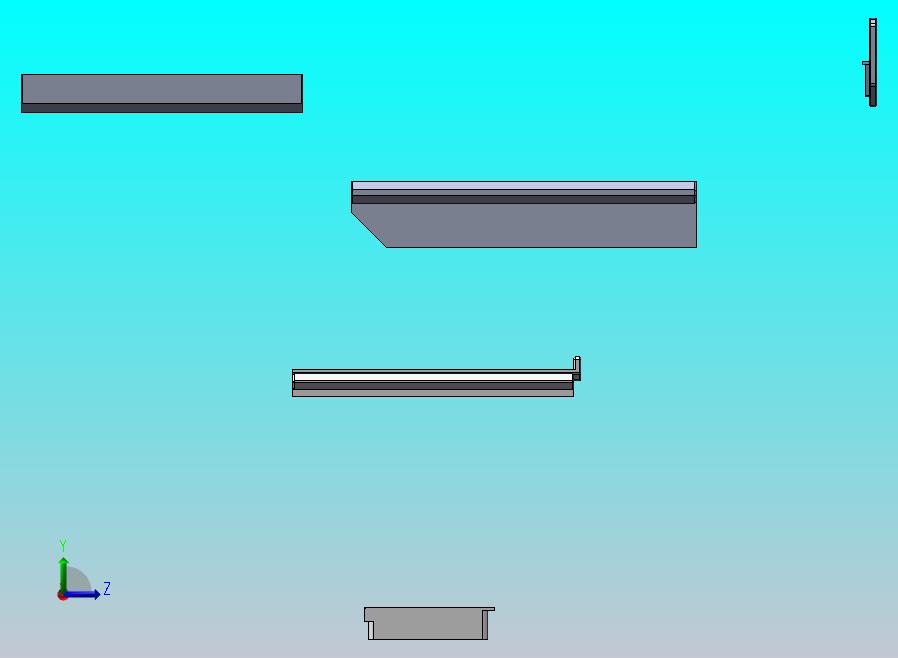 桌下抽屉3D打印零件