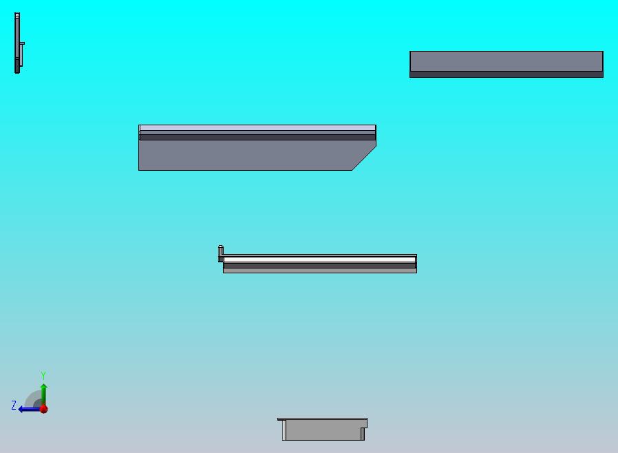 桌下抽屉3D打印零件
