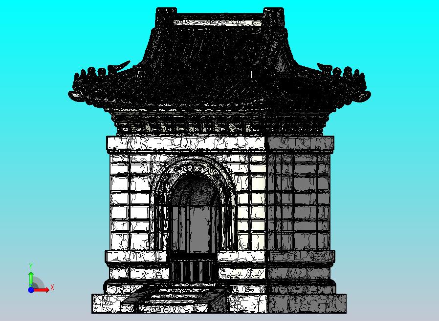 碑亭 长4 宽4 高6