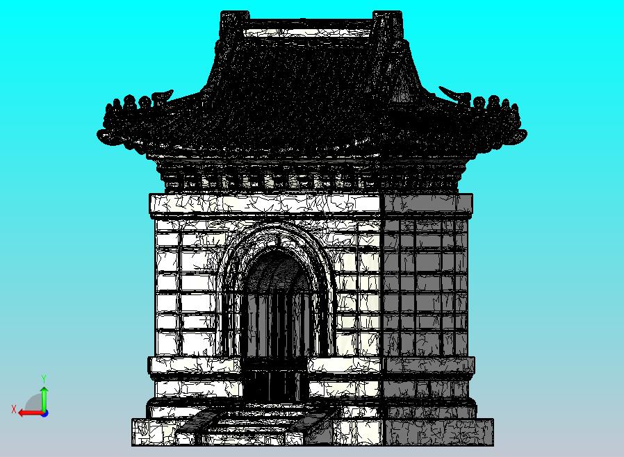 碑亭 长4 宽4 高6