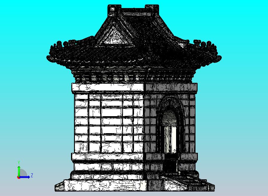 碑亭 长4 宽4 高6