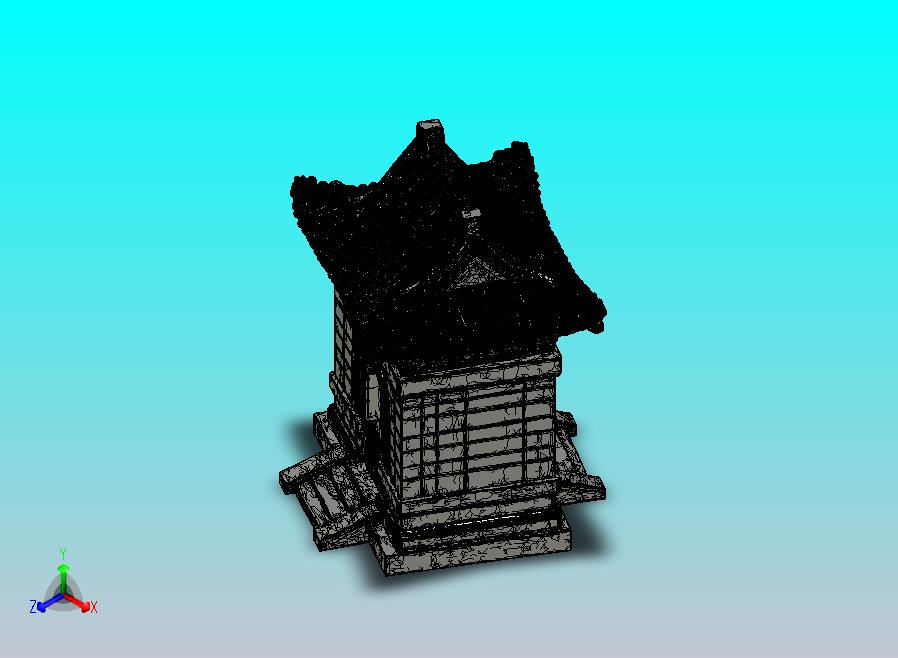 碑亭 长4 宽4 高6