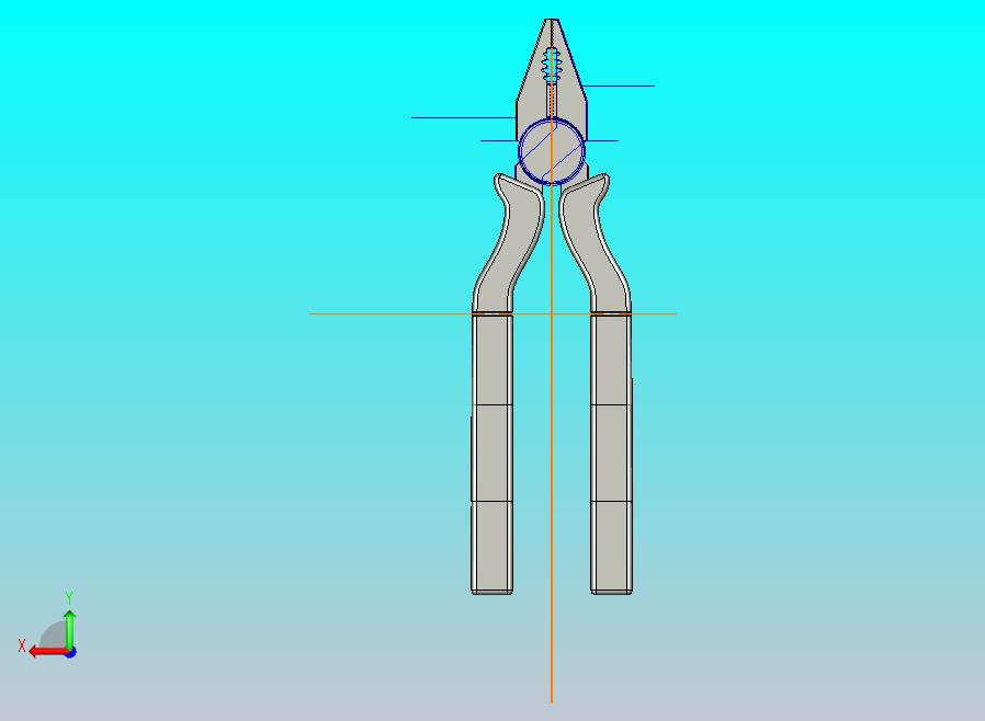 工具钳子模型