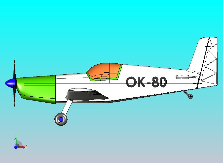 运动飞机简易造型