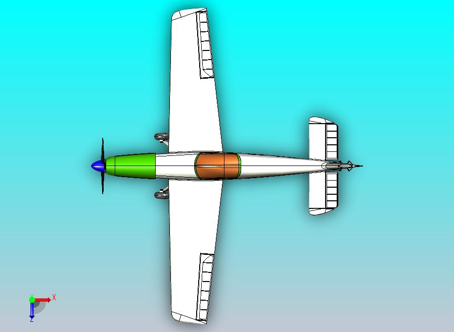 运动飞机简易造型