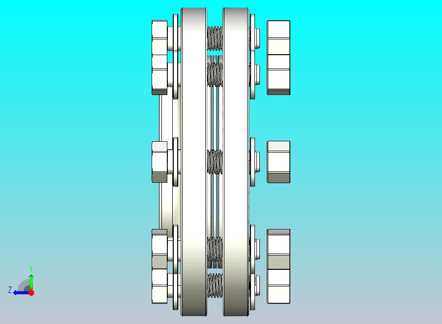3英寸RF凸台型法兰，配有M16螺栓