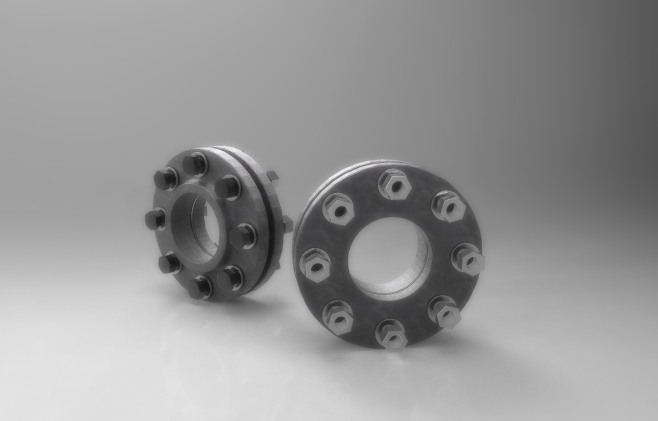 3英寸RF凸台型法兰，配有M16螺栓