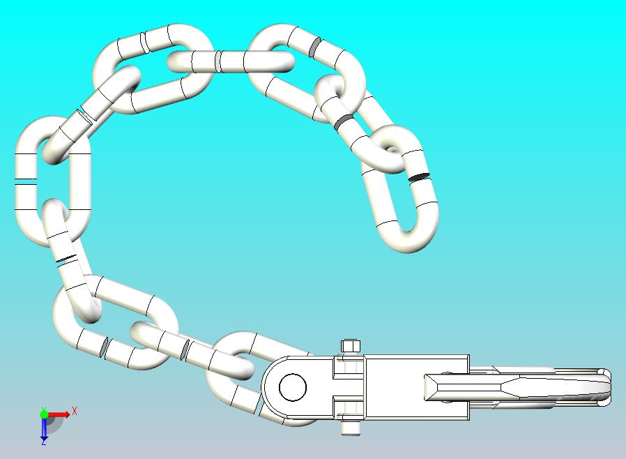 3D链钩和连杆