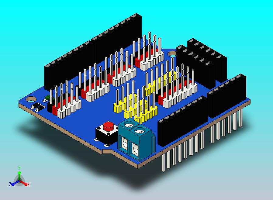 Arduino Uno传感器防护罩，基于YFROBOT传感器防护罩