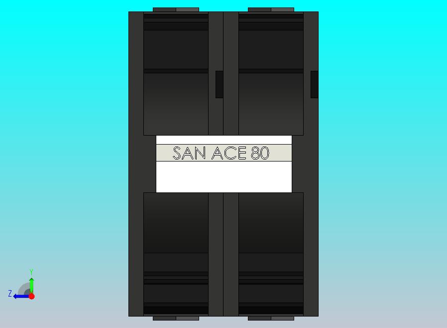 SAN ACE 80MM毫米风扇，用于冷却计算机或机器人组件