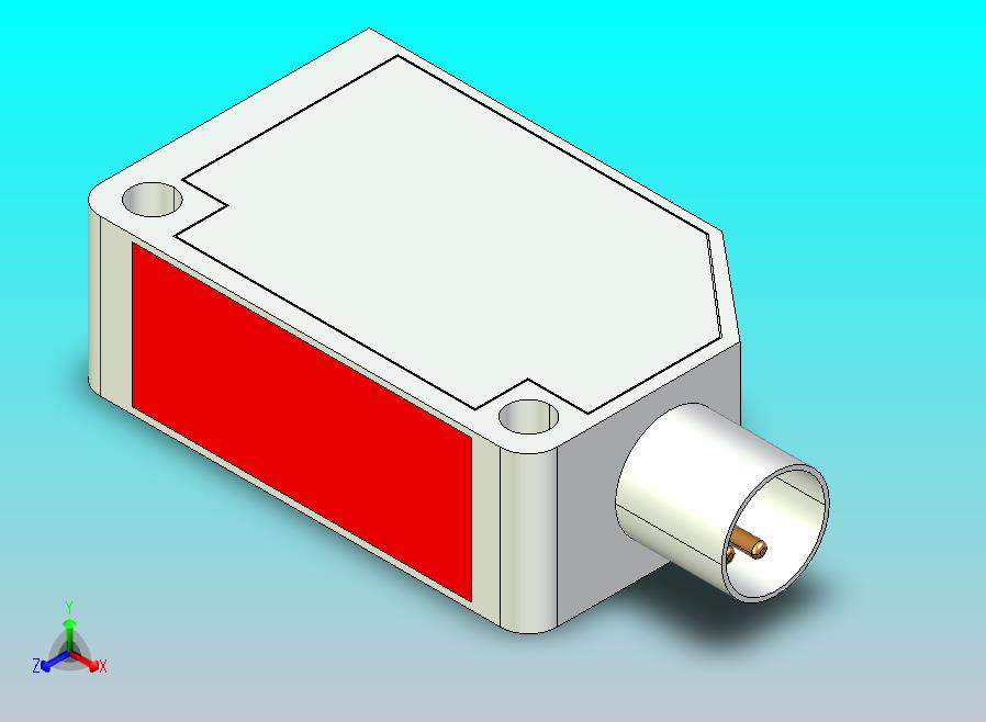 带发射器和接收器的Optex光栅传感器