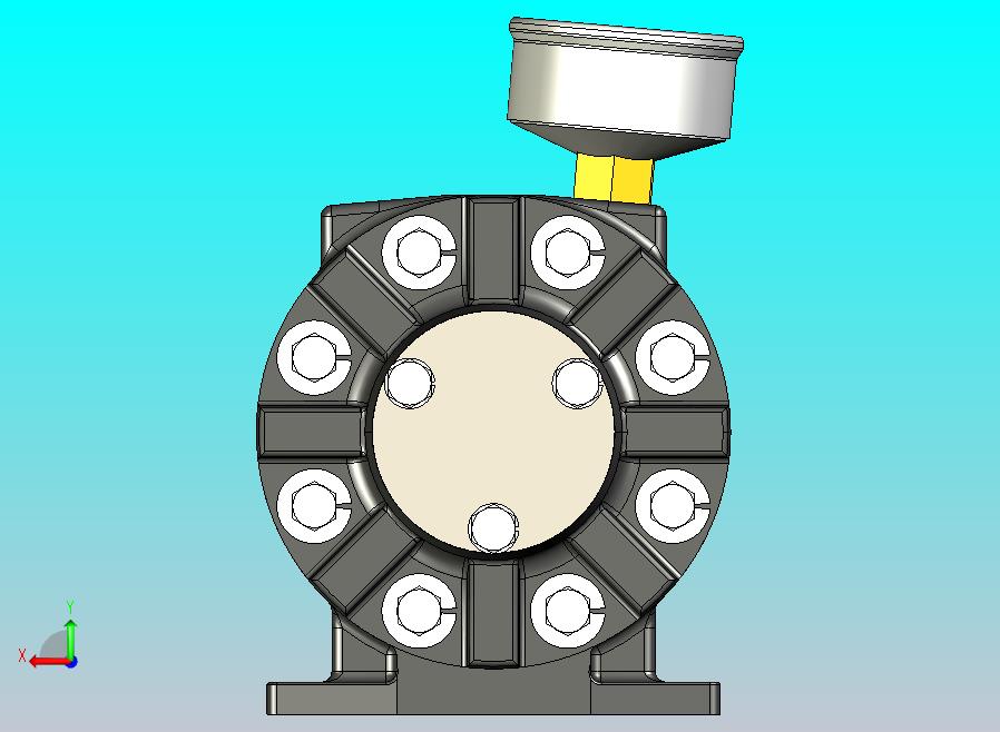 带排气装置的气动马达