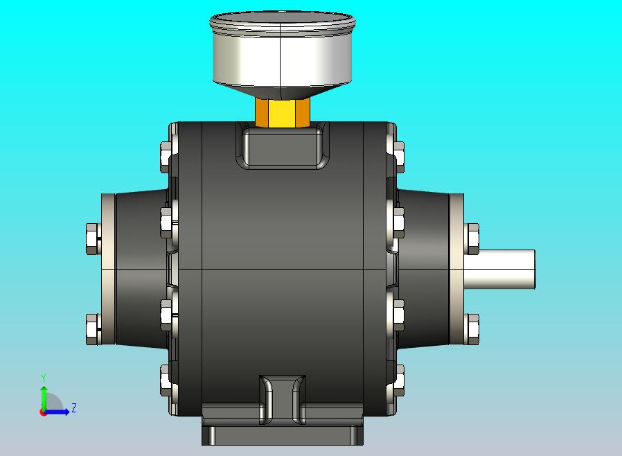 带排气装置的气动马达