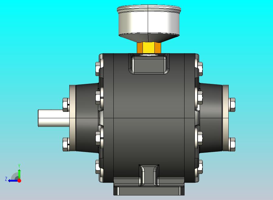 带排气装置的气动马达