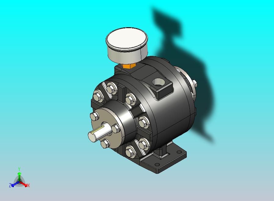带排气装置的气动马达
