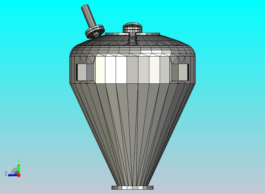 配有法兰的3D容器
