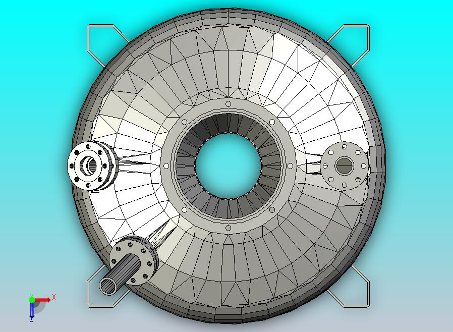 配有法兰的3D容器