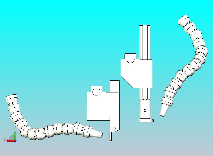配有分离工具和冷却液管的CNC VDI模块