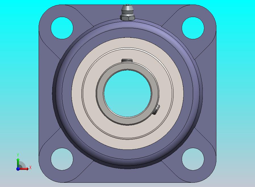 四螺栓法兰轴承装置(直径25毫米)