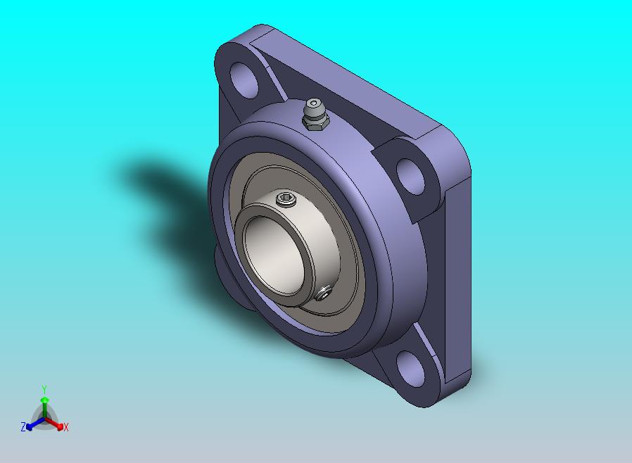 四螺栓法兰轴承装置(直径25毫米)
