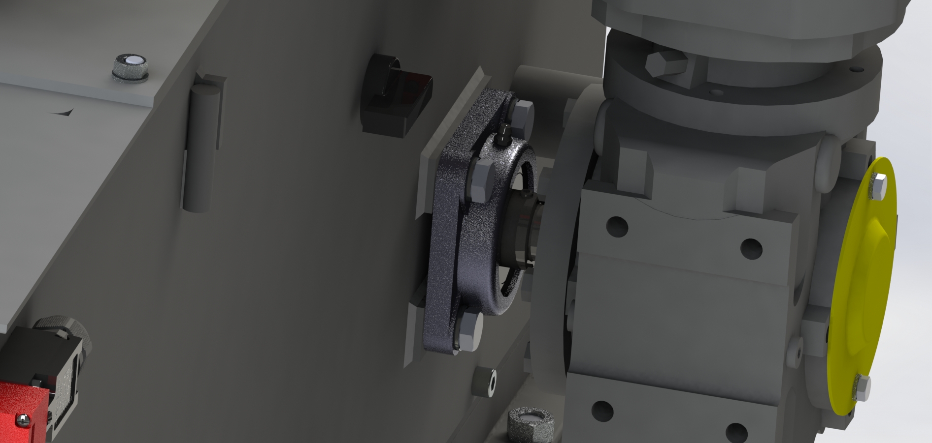 四螺栓法兰轴承装置(直径25毫米)