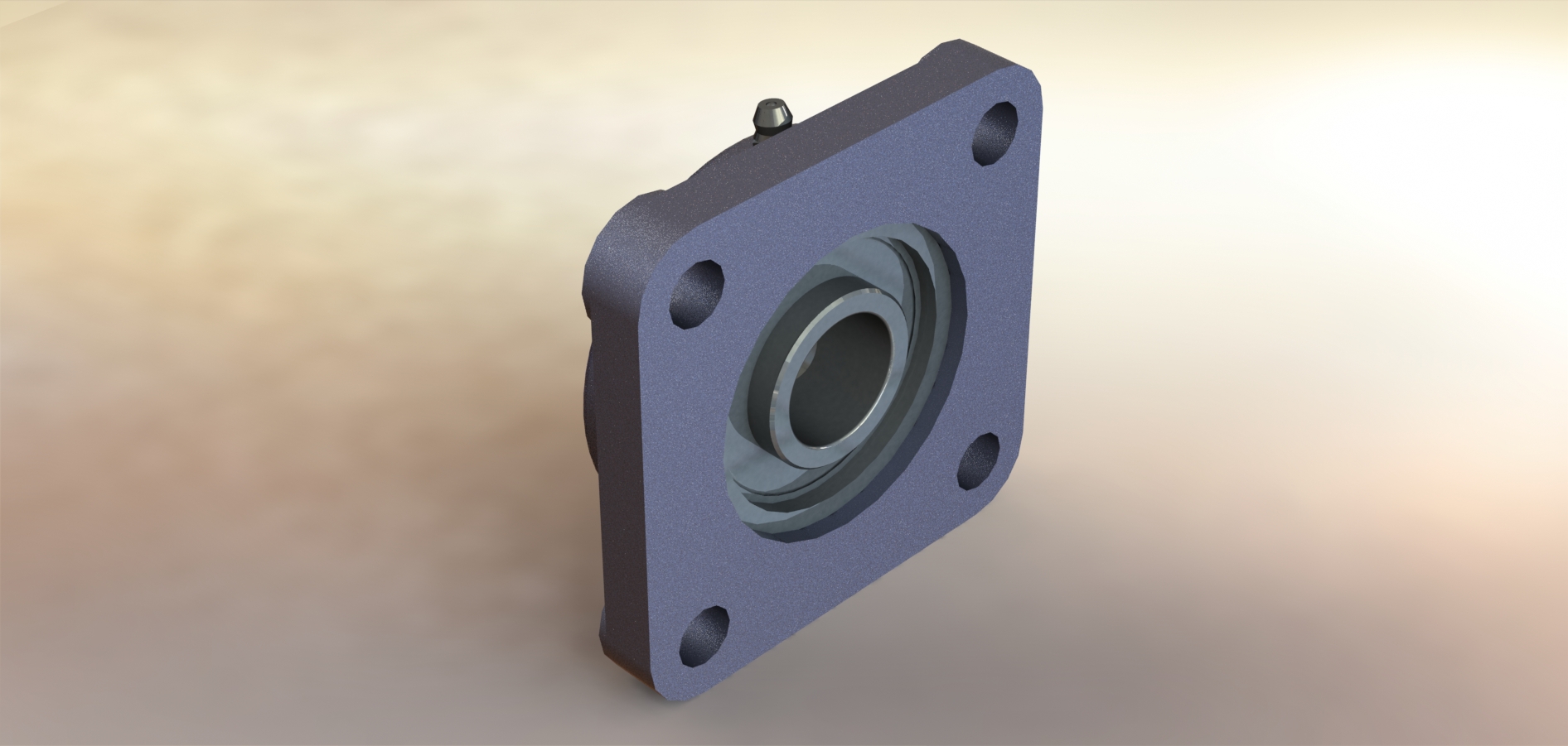 四螺栓法兰轴承装置(直径25毫米)