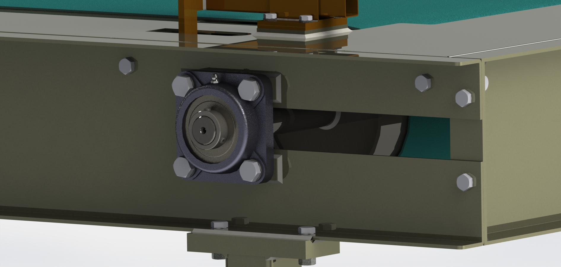 四螺栓法兰轴承装置(直径25毫米)