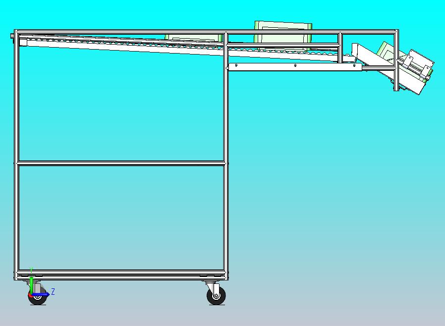 300x2000x150单层并排物料架