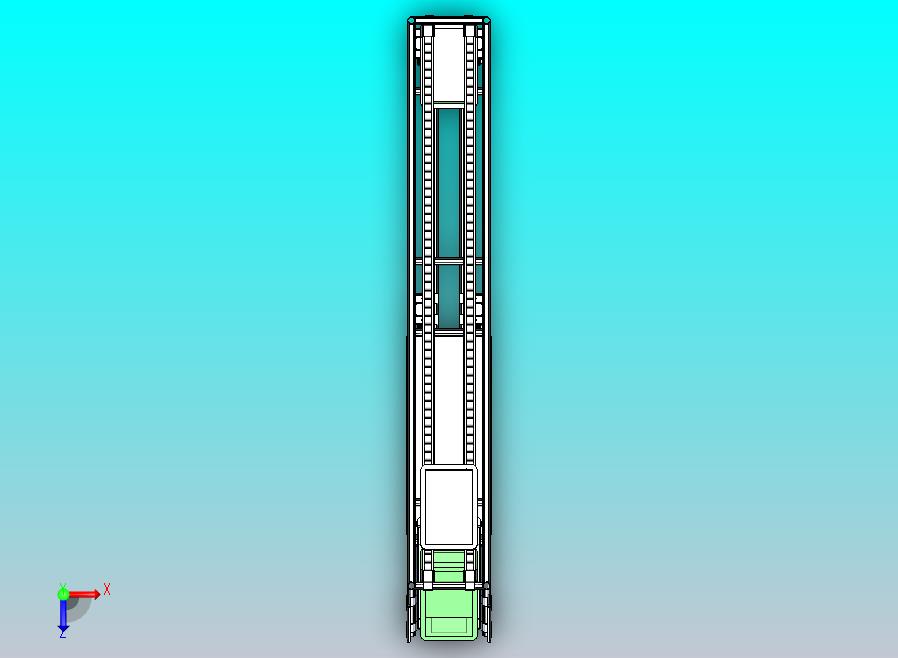 300x2000x150单层顶部回流物料架