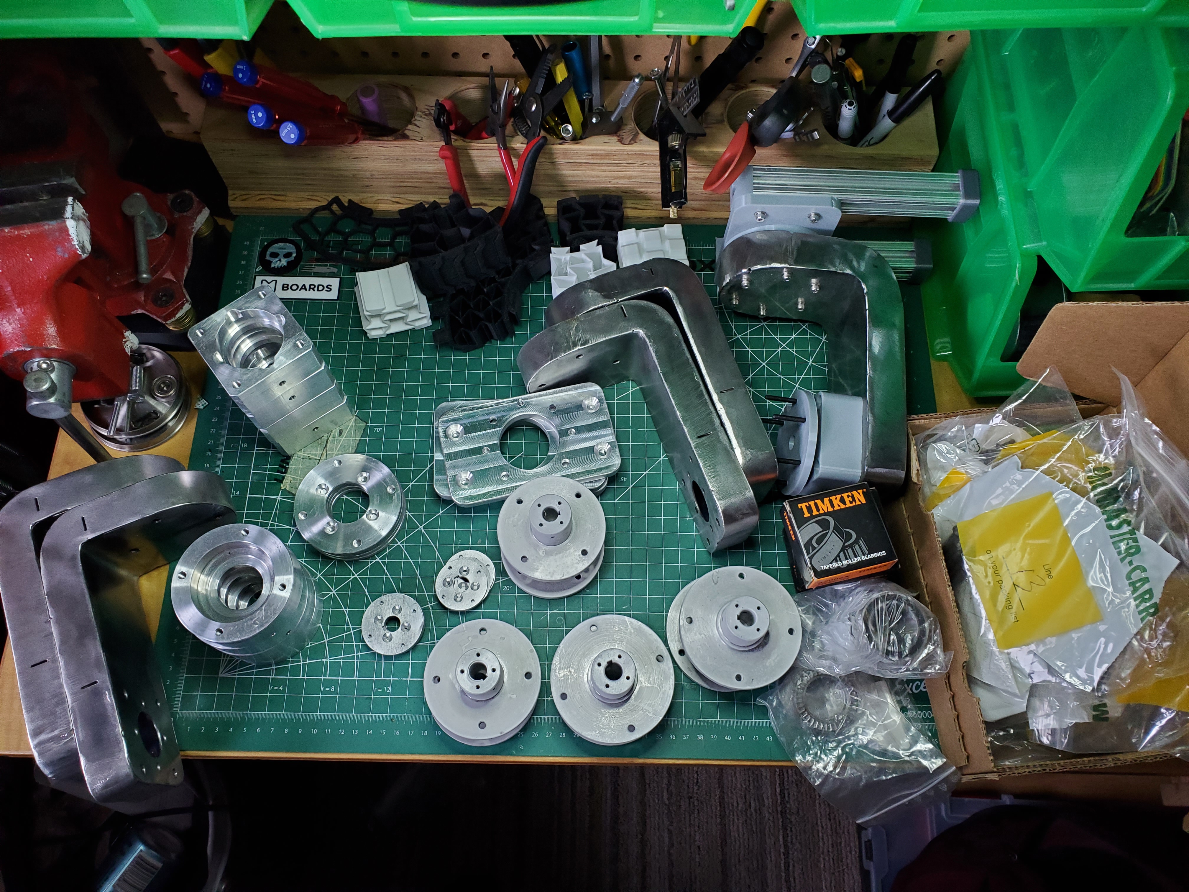 ROVER 360度转向机构，4WD，辅助3D打印无气轮胎