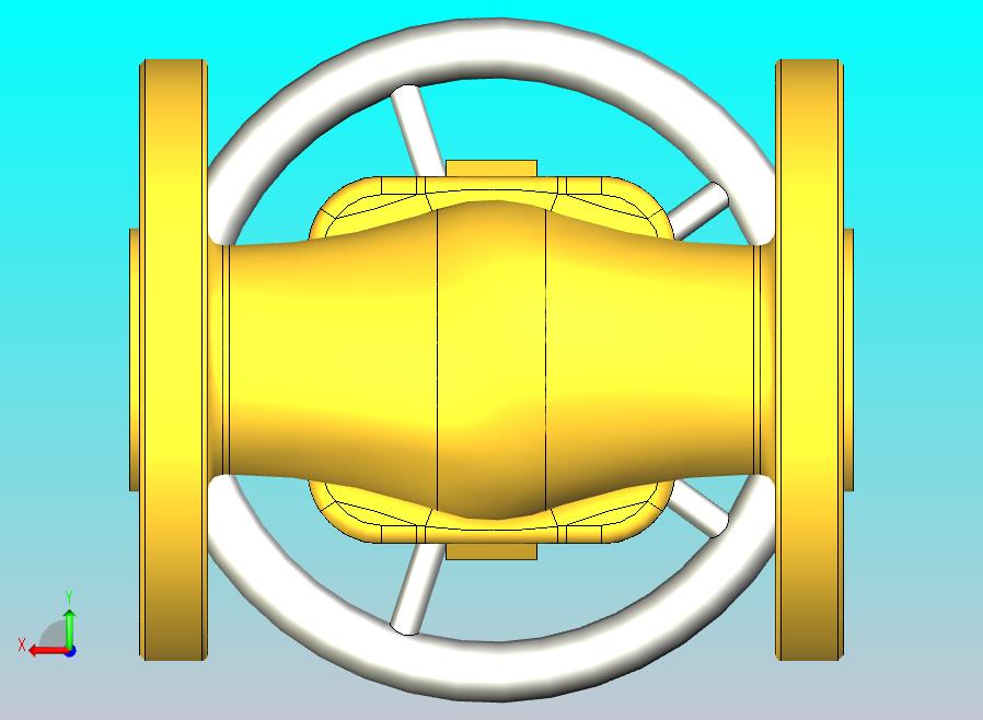 ASME B16.10闸阀法兰端-150级3-4英寸R.F