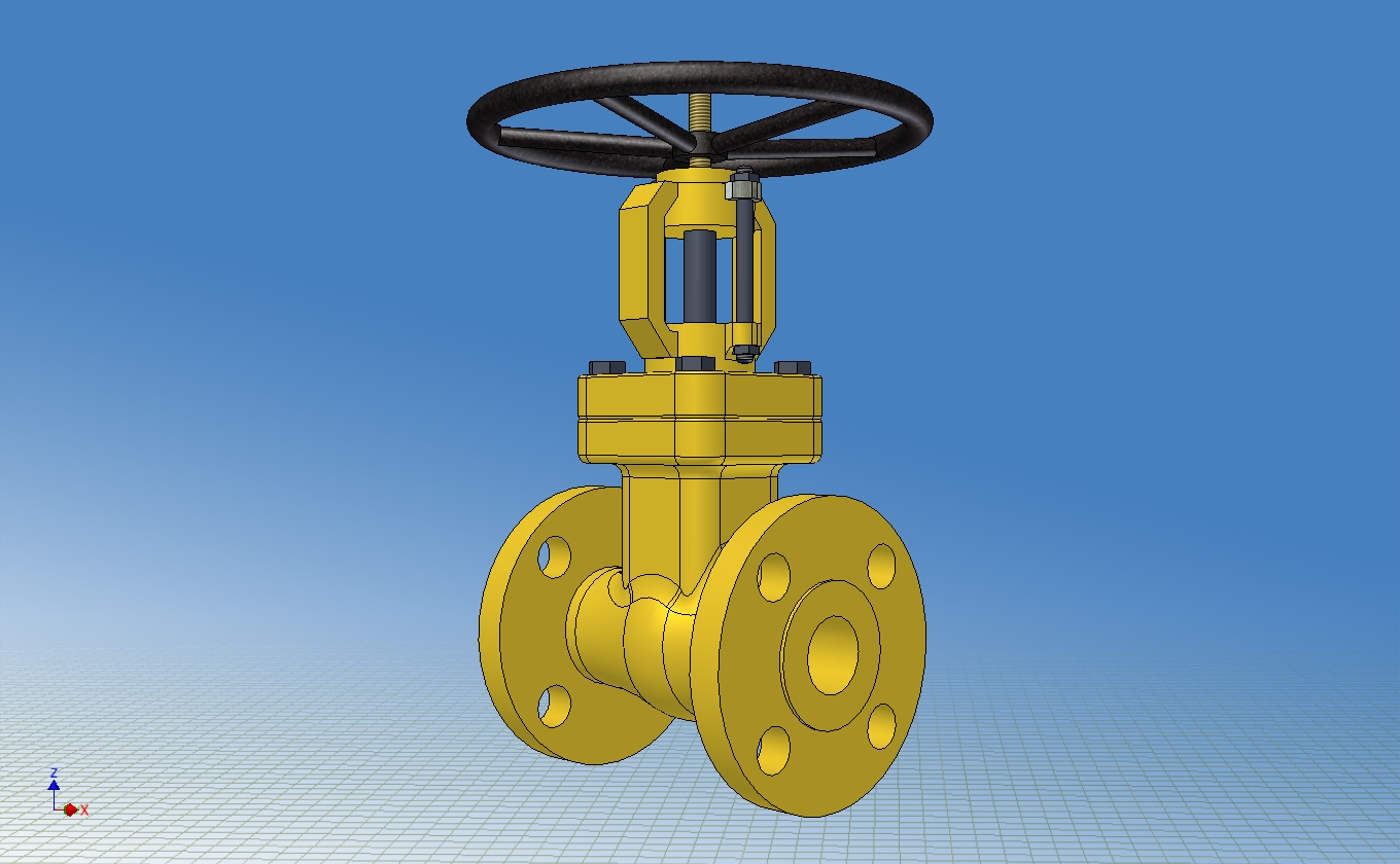 ASME B16.10闸阀法兰端RF-150级1 