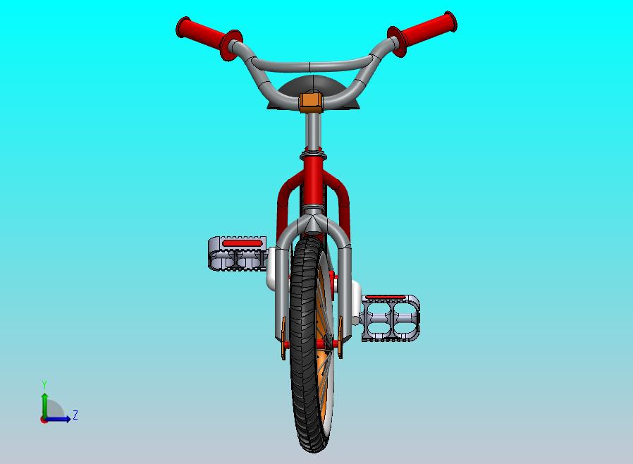 儿童自行车3d模型