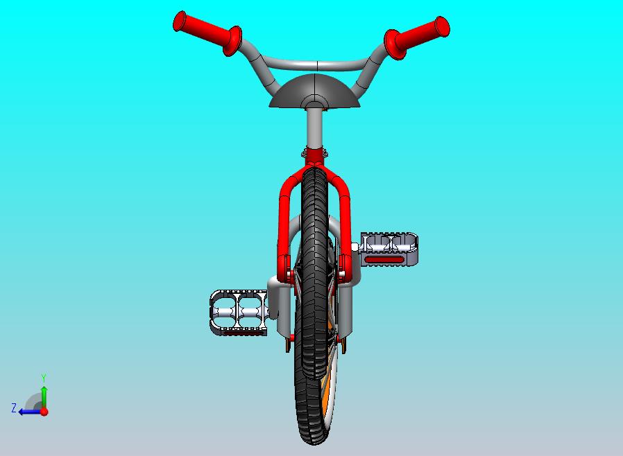 儿童自行车3d模型