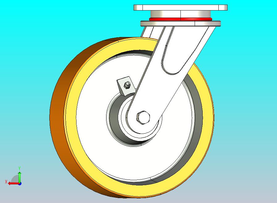 脚轮3d模型