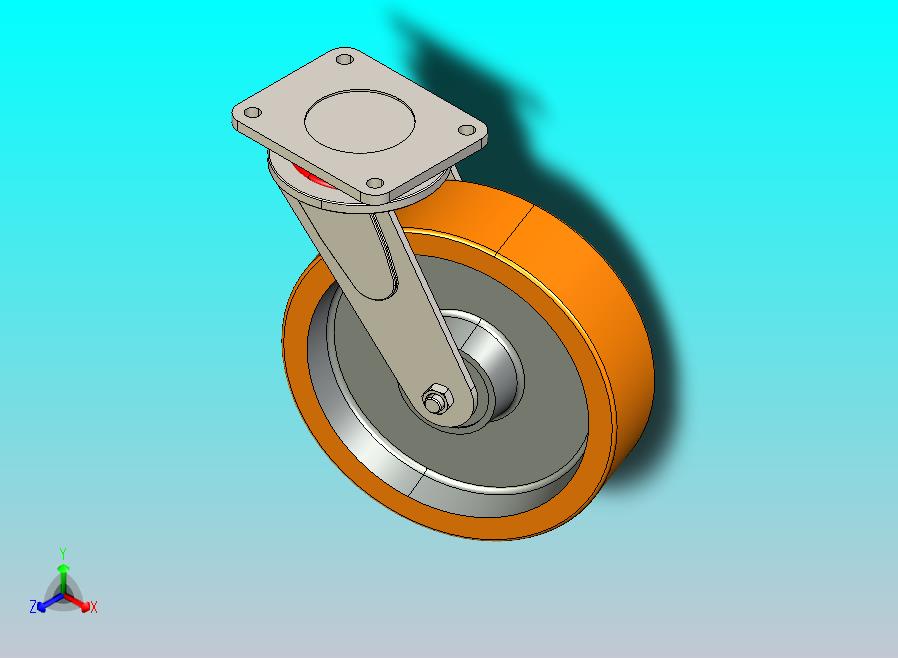 脚轮3d模型