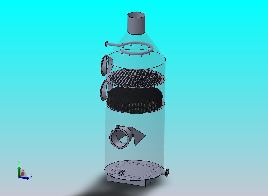 用于排气过滤器的湿式洗涤器