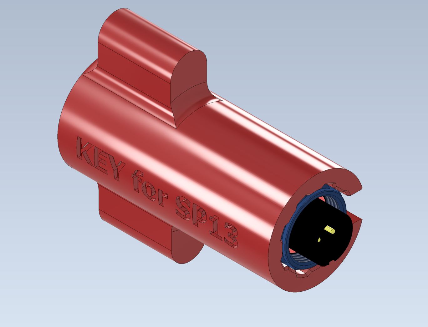 标准塑料SP13连接器。