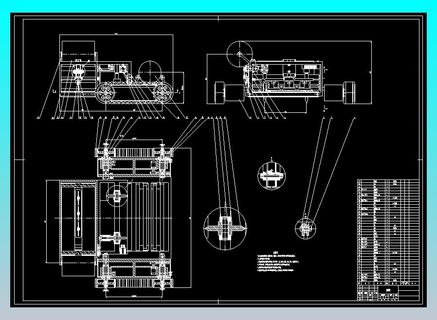 沙漠固沙插草机CAD